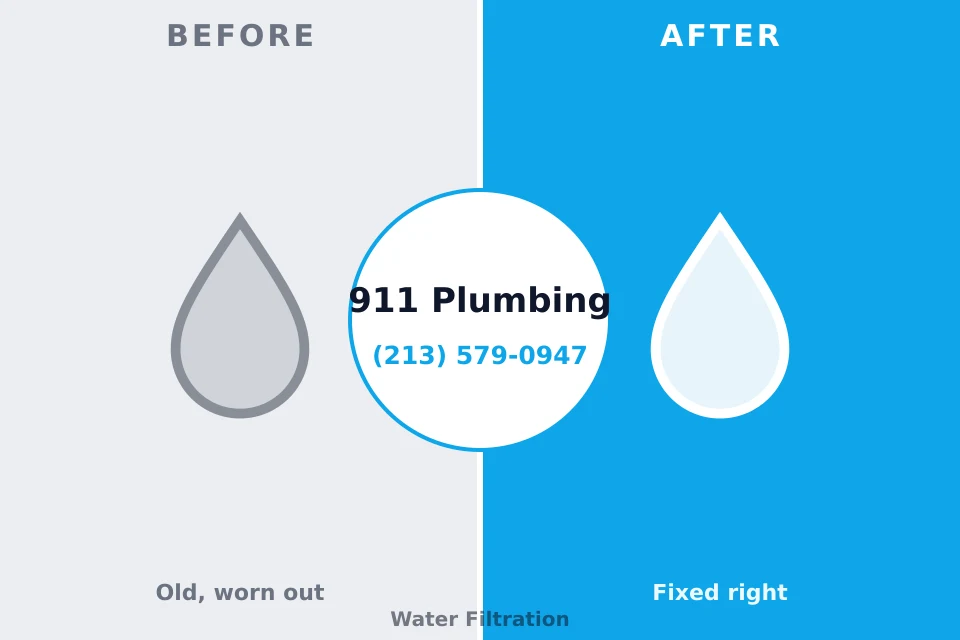 Before and after: plumbing company Ferriday, LA